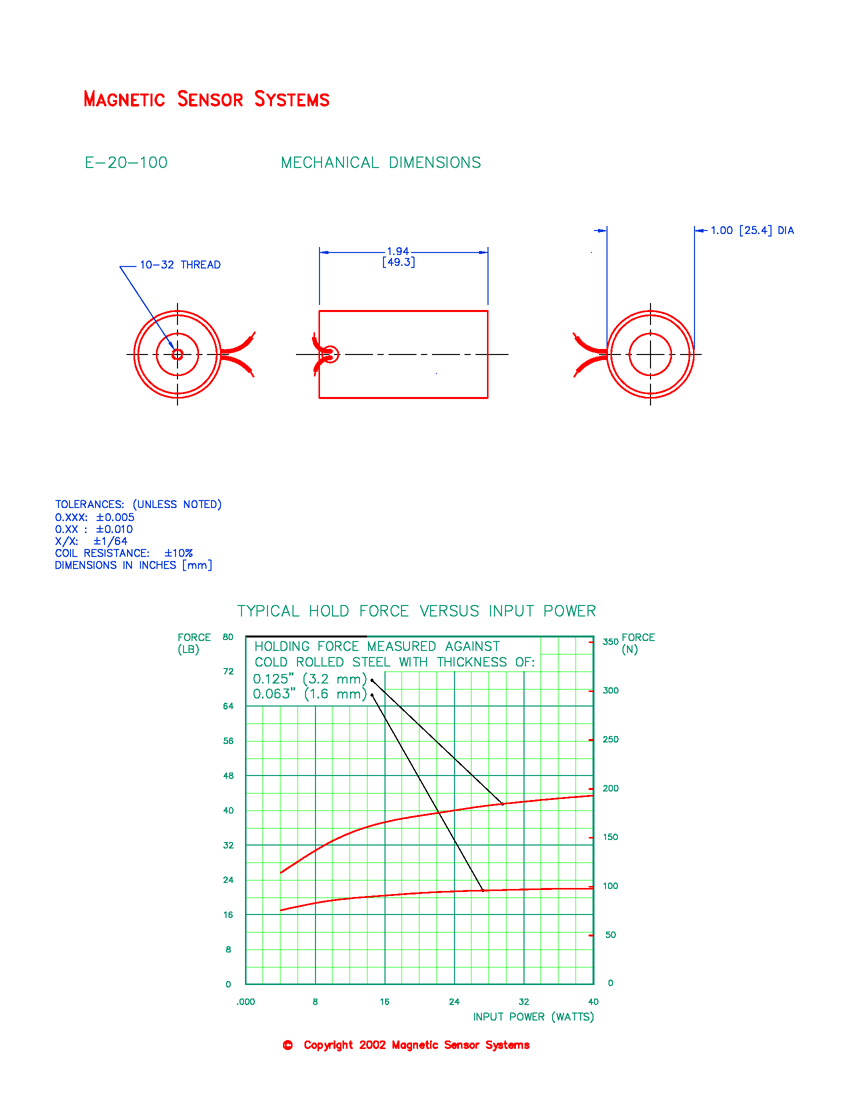 Electromagnet E-20-100, Page 2